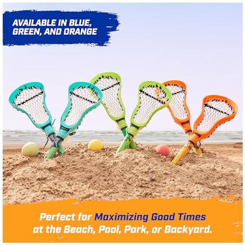 SwimWays Hydro Lacrosse, Waterproof Lacrosse Set, Outdoor Games for Adults and Kids, Sports Equipment, Pool Party Games and Toys, Blue