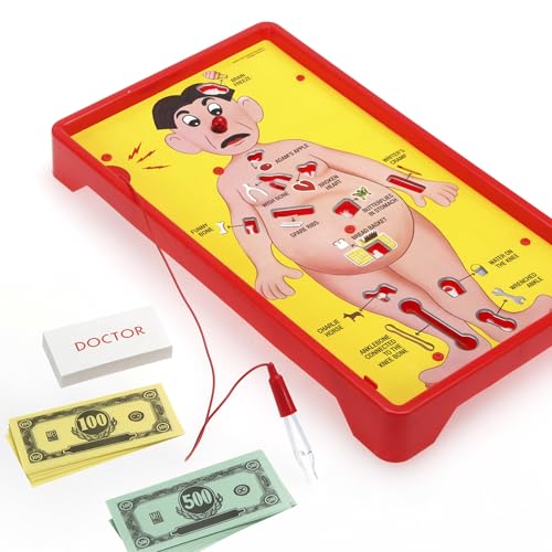 Hasbro Gaming Operation Electronic Board Game, Family Games for Kids Ages 6+, Kids Board Games for 1+ Players, Funny Games for Kids, Easter Gifts for Boys and Girls ( Exclusive)