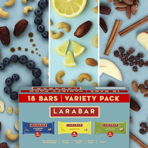 Larabar Fruit and Nut Bars Variety Pack, Gluten Free and Vegan, 28.8 oz, 18 Ct