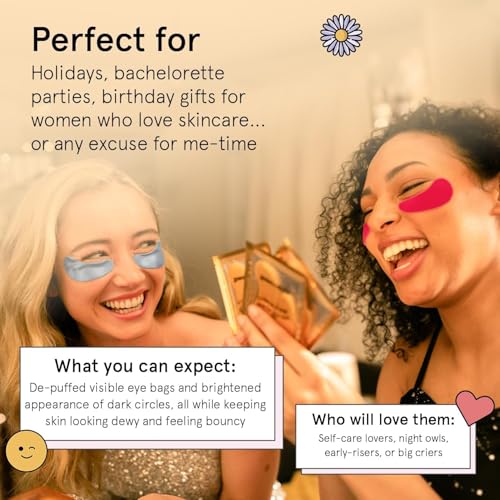 grace & stella Award Winning Under Eye Mask - Birthday Gifts for Women - Gel Eye Patches for Dark Circles, Puffy Eyes, Undereye Bags - Mothers Day Gifts for Mom - Vegan Self Care (24 Pairs, Gold)