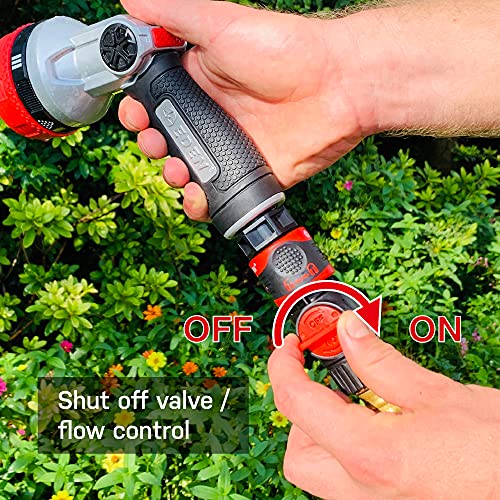 Eden 93218 Premium Garden Hose Quick Connect Kit | 9-Piece / 3-Pair Snap & Lock Fittings and Adapters with Water Stop, Flow Control, Secure Twist-Lock Design