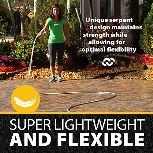 BIONIC STEEL 75 Ft Garden Hose 304 Stainless Steel, 75 Ft Water Hose, Super Tough & Flexible Metal Hose, Lightweight, Crush Resistant Fittings, Kink & Tangle Free, Rust Proof, Easy to Use & Store