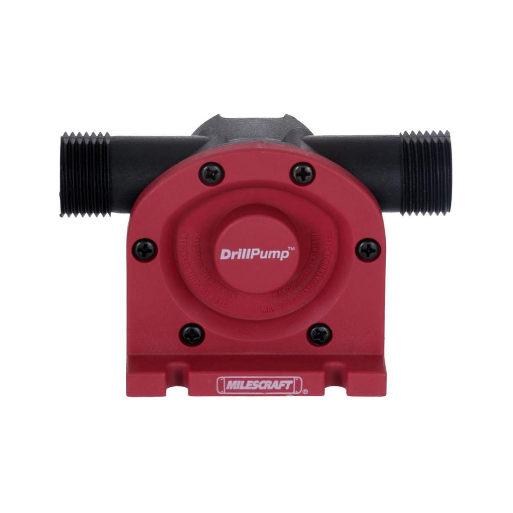 Milescraft 1314 Drill Pump 750 - Self Priming Water Pump Attachment for Drills - Water Transfer Pump - Uses Common Garden Hose - 750 Gallons per Hour