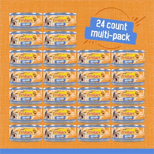 Purina Friskies Shreds With Chicken in Wet Cat Food Gravy - (Pack of 24) 5.5 oz. Cans