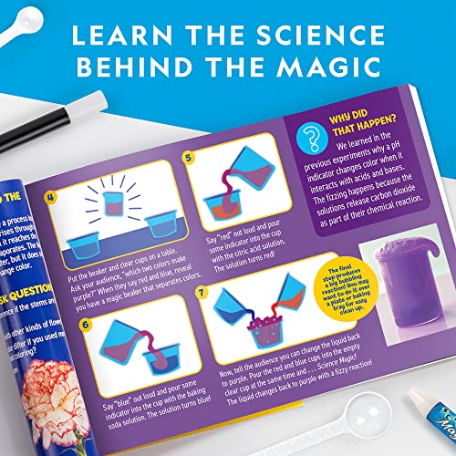 Blue Marble National Geographic Magic Chemistry Set – Science Kit for Kids with 10 Amazing Magic Tricks, STEM Projects and Science Experiments, Science Toys, Great Gift for Boys and Girls 8-12