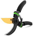 Ultra Sharp Japanese Steel Pruning Shears - Cuts 3X Easier, Weak Hand Arthritis Clippers, Rust-Resistant Titanium Coated Pruner, Effortlessly Cuts 3/4 Inch