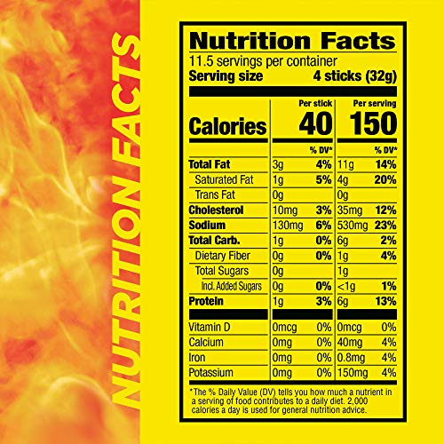 Slim Jim Smoked Meat Sticks, Original Flavor, 6g Protein Per Serving, Snack Size, 0.28 oz. (46 Count)