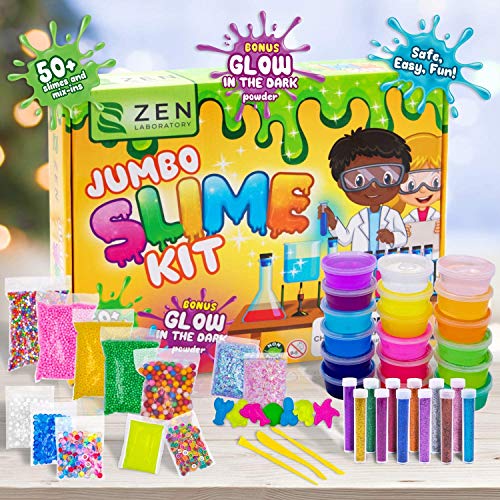 Ultimate Slime Kit for Girls 10-12 | Perfect Toys for Girls 7-12 Years Old | Complete DIY Slime Making Kit for Kids and Boys | Christmas Party Favors