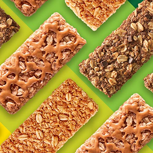 Nature Valley Crunchy Granola Bars, Oats & Honey, Peanut Butter, Oats & Dark Chocolate, Gluten Free, Value Pack, 60 Bars, 44.7 OZ (30 Pouches)