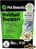 Cat Hairball Support Crunchy & Creamy Chews, Hairball Remedy Treats, Cat Furball Treatment, Supports Skin & Coat, Vitamins for Digestion, Chicken (30-Day Supply)