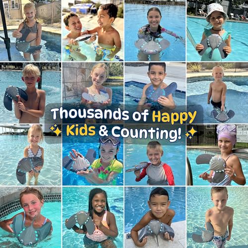 Swimming Pool Toys for Kids: Stingray Pool Torpedo Swim Toy - Self Propelled Water Toy Glides Underwater - Best Water Games & Outdoor Gifts for Boys & Girls - Diving Toys For Kids Ages 5 6 7 8 9 10 +