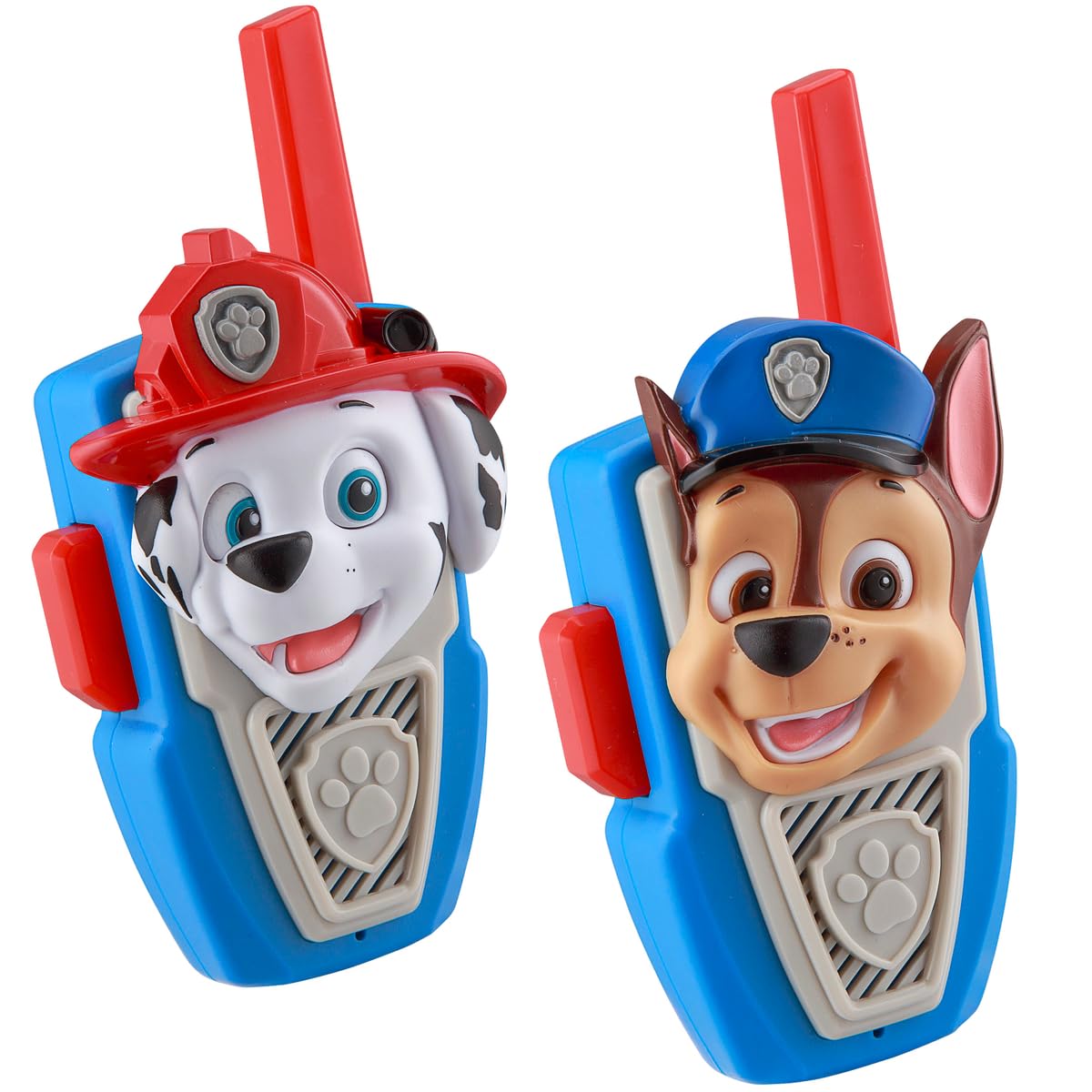 Paw Patrol Toy Walkie Talkies for Kids, Static Free Extended Range Indoor and Outdoor Toys (Chase Marshall)