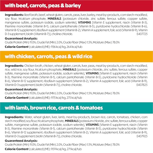 Purina Beneful Freshly Prepared Blends Wet Dog Food Variety Pack with Beef, Chicken, or Lamb Dog Food - (Pack of 12) 10 oz. Tubs