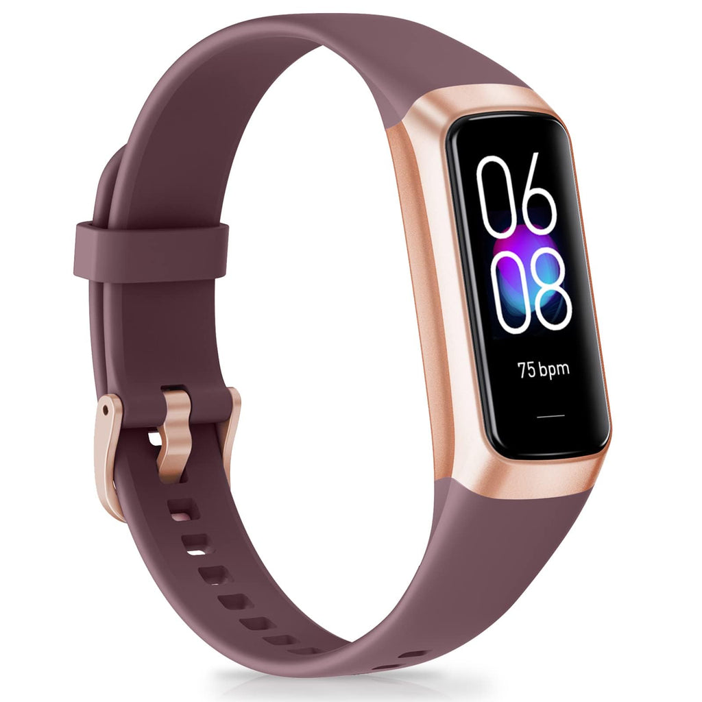 Fitness Tracker, Activity Trackers with 24/7 Heart Rate, Blood Oxygen Blood Pressure Sleep Monitor, Step Counter with 1.1" AMOLED Touch Color Screen, Calorie Pedometer Health Smart Watch for Women Men