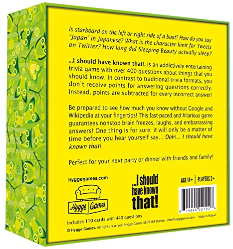I should have known that! - A Trivia Game About Things You Oughta Know, Green
