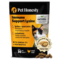 Cat Immune Support Lysine – Allergy Relief & Immune Health Supplement for Cats with L-Lysine, Colostrum, Quercetin & Omega-3 – Soothes Sneezing, Runny Nose & Itchy Skin Chicken, (30-Day Supply)