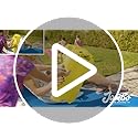 JAMBO Premium Triple Water Slide with 3 Bodyboards, 20Ft Heavy Duty Slip Splash and Slides-Advanced 3-Way Sprinkler System, Splash Pad Mat Backyard Summer Outdoor Water Toys n Long Slides for Kids