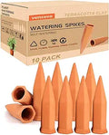 vensovo 10pcs Terracotta Watering Spikes - Automatic Self Watering Stakes, Plant Watering Devices for Wine Bottles Recycled Bottles, Clay Plant Garden Waterers for Vacations