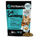 Calming Chews for Cats - Cat Anxiety Relief + Helps Reduce Stress - Behavioral Support & Promotes Relaxation for Travel, Boarding, Vet Visits, Separation Anxiety - Chicken (30-Day Supply)