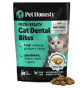Fresh Breath Dental Bites for Cats – Crunchy & Creamy Cat Dental Treats for Fresh Breath, Tartar & Plaque Control – Dual-Texture Cat Oral Care Bites for Bright Teeth & Healthy Gums – 30 Day Supply