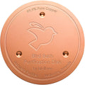 Mellbree Bird Bath Copper Disk, 0.6mm Reinforced 99.99% Pure Copper Cleaning Disk for Physical Safe Clean Water All-Season, Universal Fit for Outdoor Birdbaths, Bowl, Bird Bath Solar