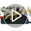 Hourleey Brass Garden Hose Splitter (4 Way), Solid Brass Hose Connector 3/4", Hose Spigot Adapter 4 Valves with 4 Extra Rubber Washers
