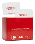 WE'RE NOT REALLY STRANGERS Card Game - 150 Conversation Cards for Adults, Teens, Couples, & Strangers - Icebreaker Questions for Game Night or Date Night, Ages 15+, 2-6 Players