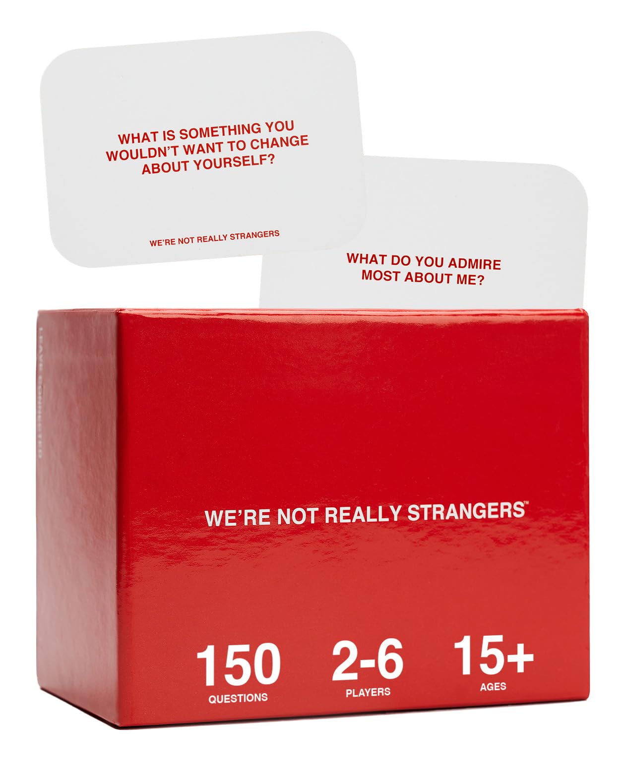 WE'RE NOT REALLY STRANGERS Card Game - 150 Conversation Cards for Adults, Teens, Couples, & Strangers - Icebreaker Questions for Game Night or Date Night, Ages 15+, 2-6 Players