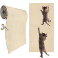 KEYIDE Self-Adhesive Cat Scratch Wall Climber, Wall Cat Scratcher Mat for Indoor Cats Kitten Trimmable Carpet Corner Protector 78.7"x15.8" (Beige)