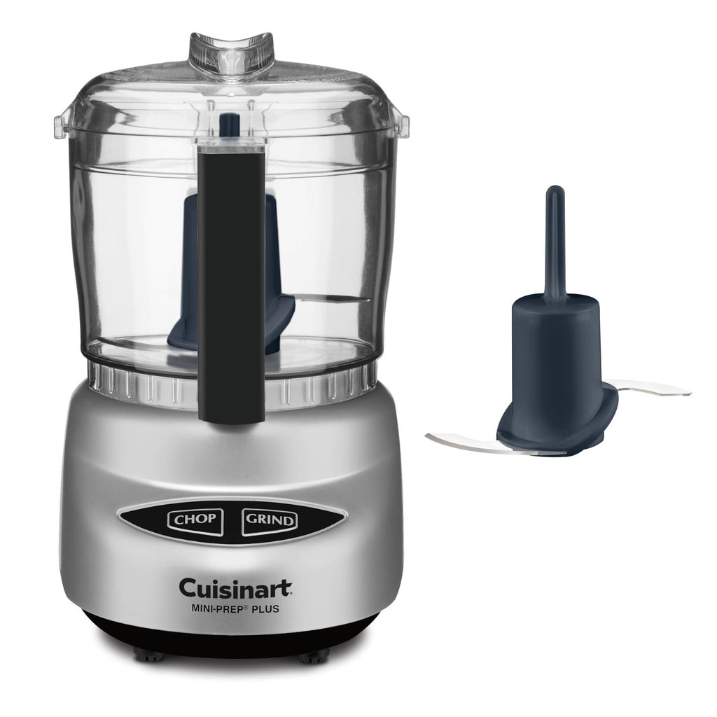 Cuisinart Mini-Prep Plus Food Processor, 3 Cup Mini Food Processor to Chop Herbs, Vegetables, and Hard Cheese, 3 Cup Work Bowl, Reversible Stainless Steel Blade, DLC-2ABC, Brushed Chrome