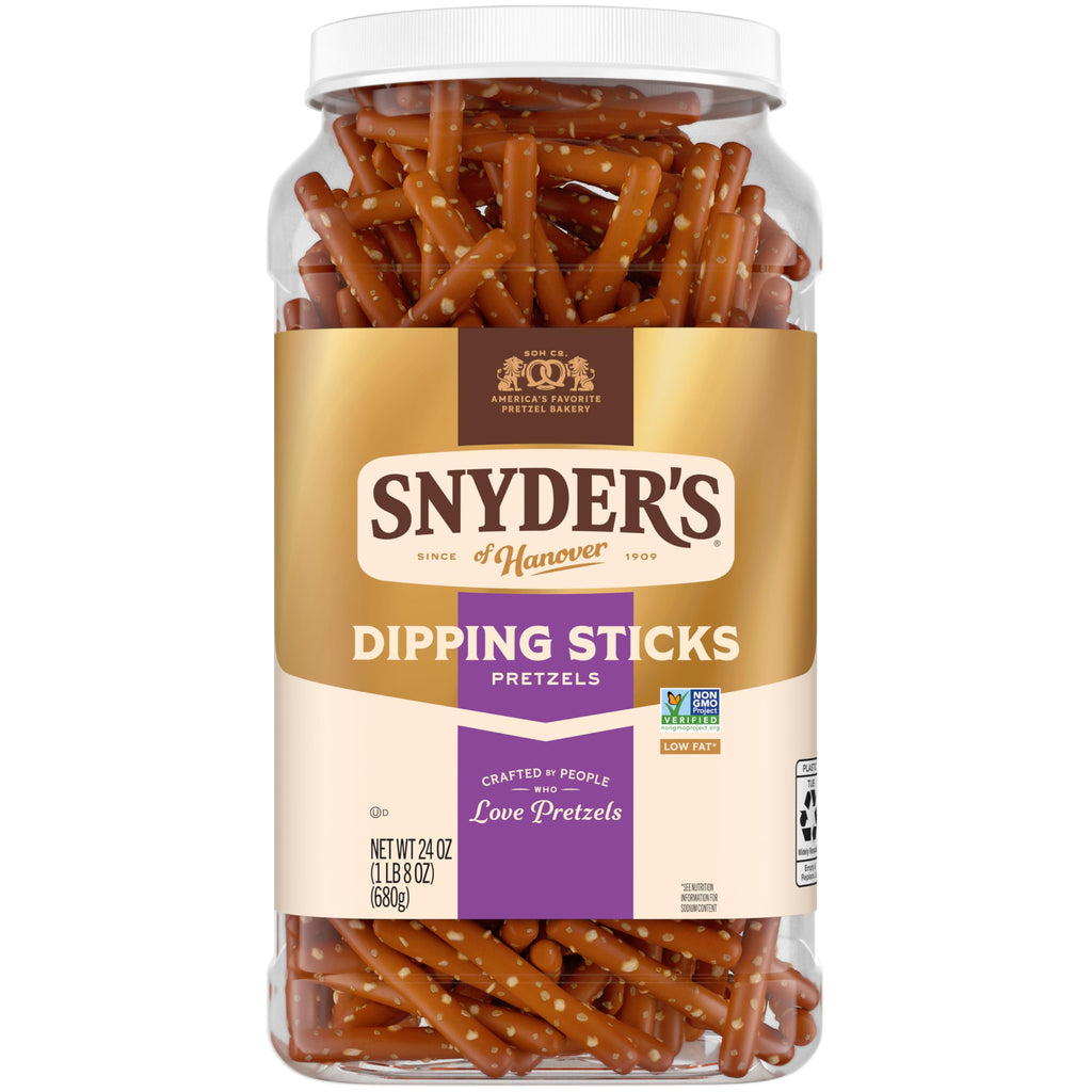 Snyder's of Hanover, Pretzel Dipping Sticks, 24 Oz Canister
