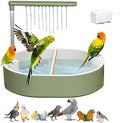 Parrot Bathtub Bird Automatic Bath Shower,Large Bird Shower Fountain Indoor Bathtub with Running Water, Contains USB and Pump,for Pet Birds, African Grey, Cockatiel, Conure, Budgie, Lovebird(Fashion)
