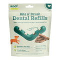 WOOF - Bite n' Brush Refills Treats for the Dog Toothbrush Toy - Scrub Plaque and Tartar from Your Dog's Teeth and Mouth - Dog Dental Sticks - 18 Refills - Chicken