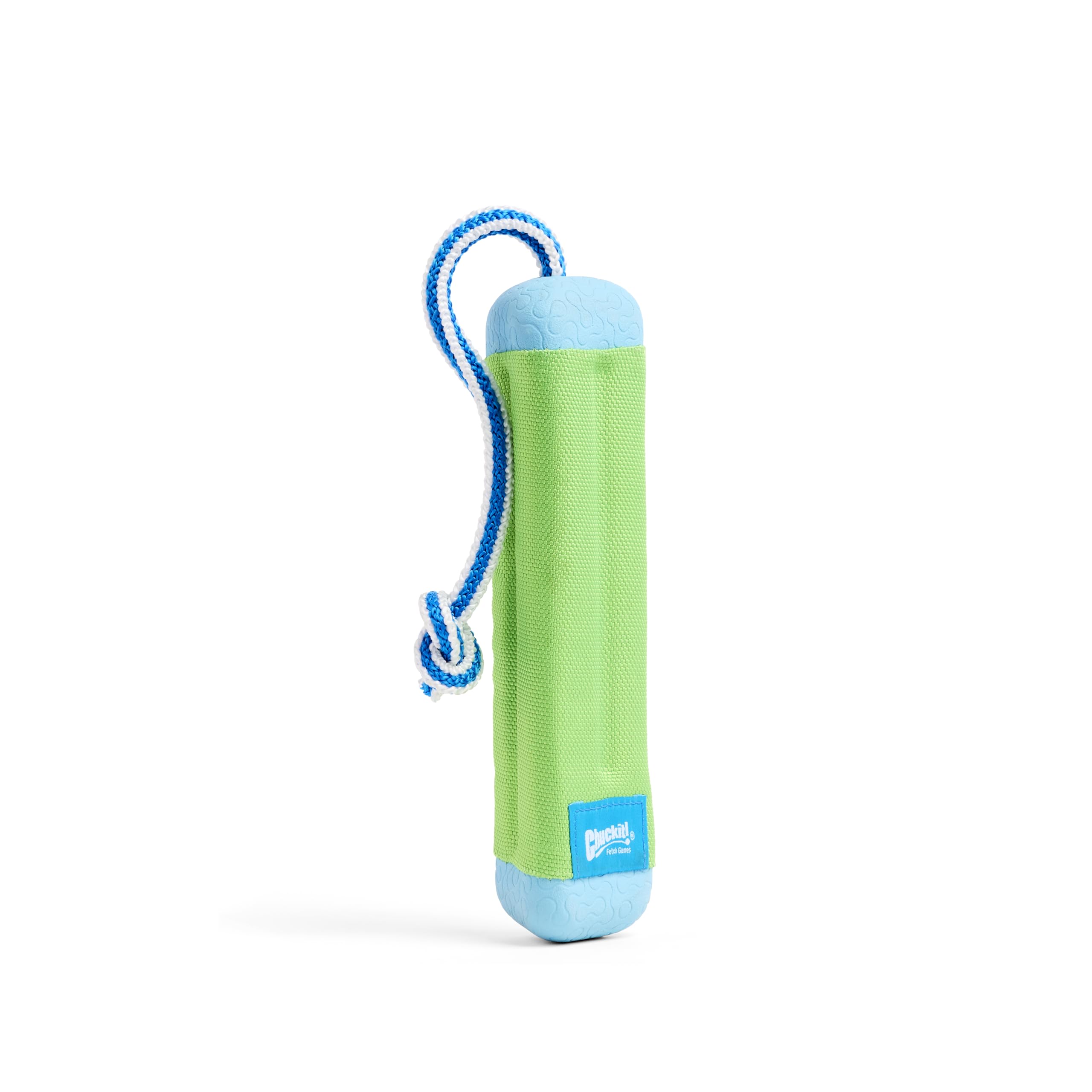 Chuckit! Amphibious Bumper Fetch Stick Toy for Dogs - Floats in Water - Interactive Dog Toys to Keep Them Busy - Tough Rubber, Nylon, and Foam - Non-Slip Rope Handle - Size Medium - Assorted Colors