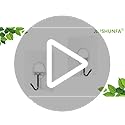 JINSHUNFA Adhesive Wall Hooks 13LB Heavy Duty No Drill Transparent Waterproof Hooks for Bathroom Kitchen Towel Coat 12 Pack