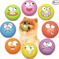 Squeaky Dog Toys Soft Latex Rubber Squeaky Dog Balls for Puppy Small Pet Dogs (8 Pack) (Round Balls)