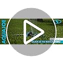 Aqua Joe Oscillating Sprinkler with Adjustable Spray, 16 Clog-Resistant Nozzles, Metal Base & 3600 Square Foot Coverage, Compatible with Garden Hoses