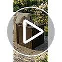 30 Gallon Outdoor Deck Box, Lockable Waterproof Outdoor Storage Boxes For Garden Tools,Indoor Cushions,Accessories Outside Storage Resin Weatherproof Container(Black)