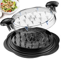 SURETIVIAN Chicken Shredder Tool Twist Large Chicken Breast Shredder with Brush&Fork, Visible Meat Shredder Machine, Strong Anti-Slip Strip, Ergonomic Handle, BPA Free, Suitable for Pork Beef Chicken