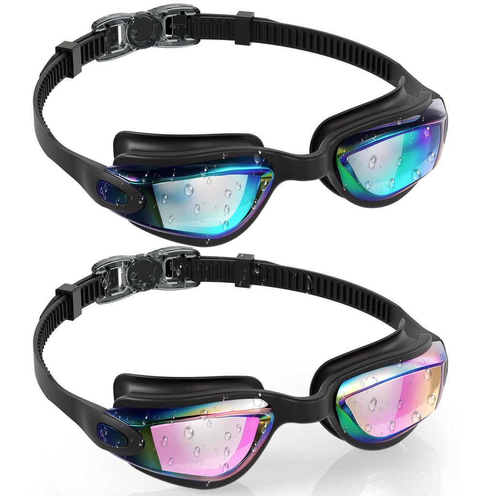 Aegend Swim Goggles for Kids Youth 3-14 Anti-Fog Anti-UV Comfort Fit Goggles for Swimming