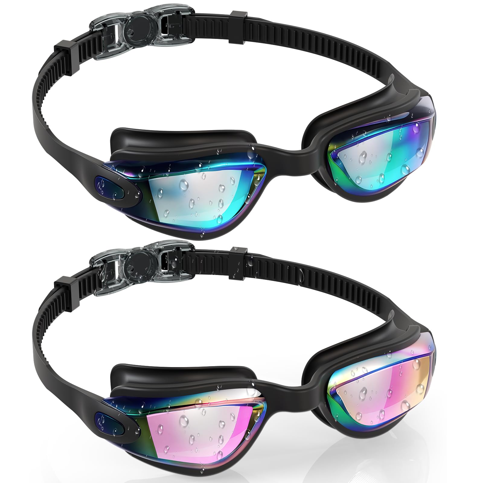 Aegend Swim Goggles for Kids Youth 3-14 Anti-Fog Anti-UV Comfort Fit Goggles for Swimming