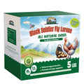 5LB Dried Black Soldier Fly Larvae for Chickens Treats Bulk, Non GMO BSF Larvae 85X More Calcium Than Dried Mealworms for Laying Hens, Chicken Worms for Wild Birds
