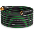 Heavy Duty Garden Hose 25ft, NON-EXPANDABLE Flexible Water Hose, Kink Resistant Lightweight Hybrid Hose, Leakproof Hose Male to Female Fittings