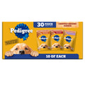 Pedigree Chopped Ground Dinner Wet Dog Food Pouches Variety Pack, 3.5 oz Pouches, 30 Count