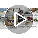 Hamilton Beach Electric Vegetable Chopper & Mini Food Processor, 3-Cup, 350 Watts, for Dicing, Mincing, and Puree, Black (72850)