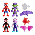 Marvel Spidey and His Amazing Friends Web-Slinging Adventure Set, 3-Inch-Scale (7.6 cm) Action Figure Set, Spider-Man Toys for Kids Ages 3+ ( Exclusive)