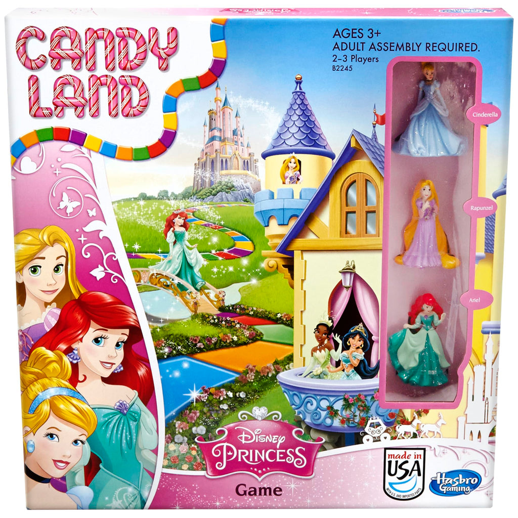 Hasbro Gaming Candy Land Disney Princess Edition Board Game, Preschool Games for 2 to 3 Players, Easter Gifts for Boys and Girls, Family Games for Kids Ages 3 and Up ( Exclusive)