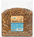 WormsFarm 5LB Dried Black Soldier Fly Larvae Treat for Chicken More Calcium Than Mealworms,for Laying Hen,Wild Birds (5 Pound)