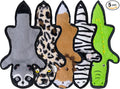 SHARLOVY No Stuffing Dog Toys Crinkle Squeaky, Long Lasting Chews for Aggressive, Durable Plush Dog Puppy Chew Toys for Teething, with 6 Tough Layers for Small Medium Large Breed