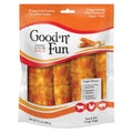 Good ‘n’ Fun Triple Flavor Rolls for Large Dogs, Treat Your Dog to Long-Lasting Chews Made with Real Beef Hide and Chicken, 6 Count